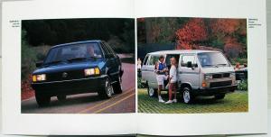 1988 Volkswagen VW Fox Golf GTI Jetta Scirocco Quantum Vanagon Sales Brochure