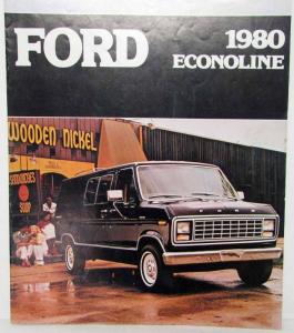 1980 Ford Econoline Vans Sales Brochure