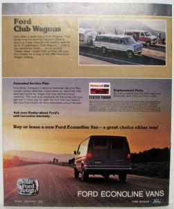 1980 Ford Econoline Vans Sales Brochure
