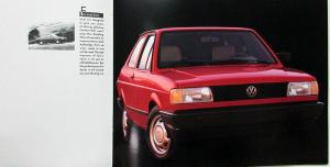 1991 Volkswagen VW Fox Color Sales Brochure Original Oversized