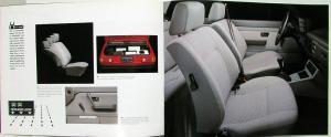 1991 Volkswagen VW Fox Color Sales Brochure Original Oversized