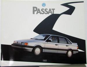 1991 Volkswagen VW Passat Color Sales Brochure Original Oversized