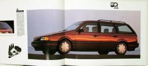 1991 Volkswagen VW Passat Color Sales Brochure Original Oversized