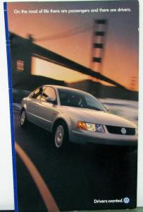 1998 Volkswagen VW Golf Jetta GTI Cabrio Passat Color Sales Brochure Oversized