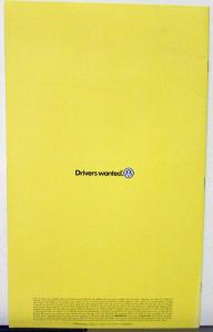 1998 Volkswagen VW The New Beetle Color Sales Brochure Oversized Original