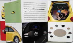 1998 Volkswagen VW The New Beetle Color Sales Brochure Oversized Original