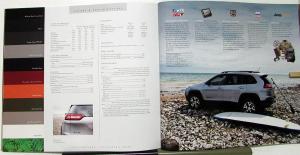 2016 Jeep Cherokee Ltd Trailhawk Latitude Sport Colors Specs Sales Brochure XL