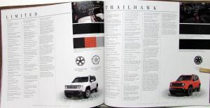 2016 Jeep Renegade Limited Trailhawk Latitude Sport Sales Brochure Original XL
