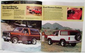1980 Ford Bronco Sales Brochure