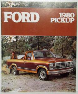 1980 Ford Pickup Sales Brochure REVISED 1/80