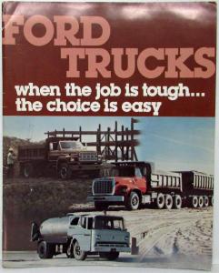 1980 Ford Trucks When the Job is Tough The Choice is Easy Portfolio