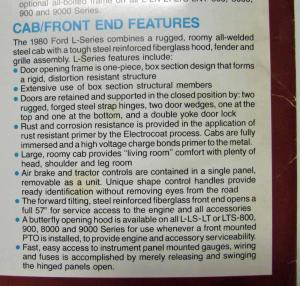 1980 Ford Trucks When the Job is Tough The Choice is Easy Portfolio