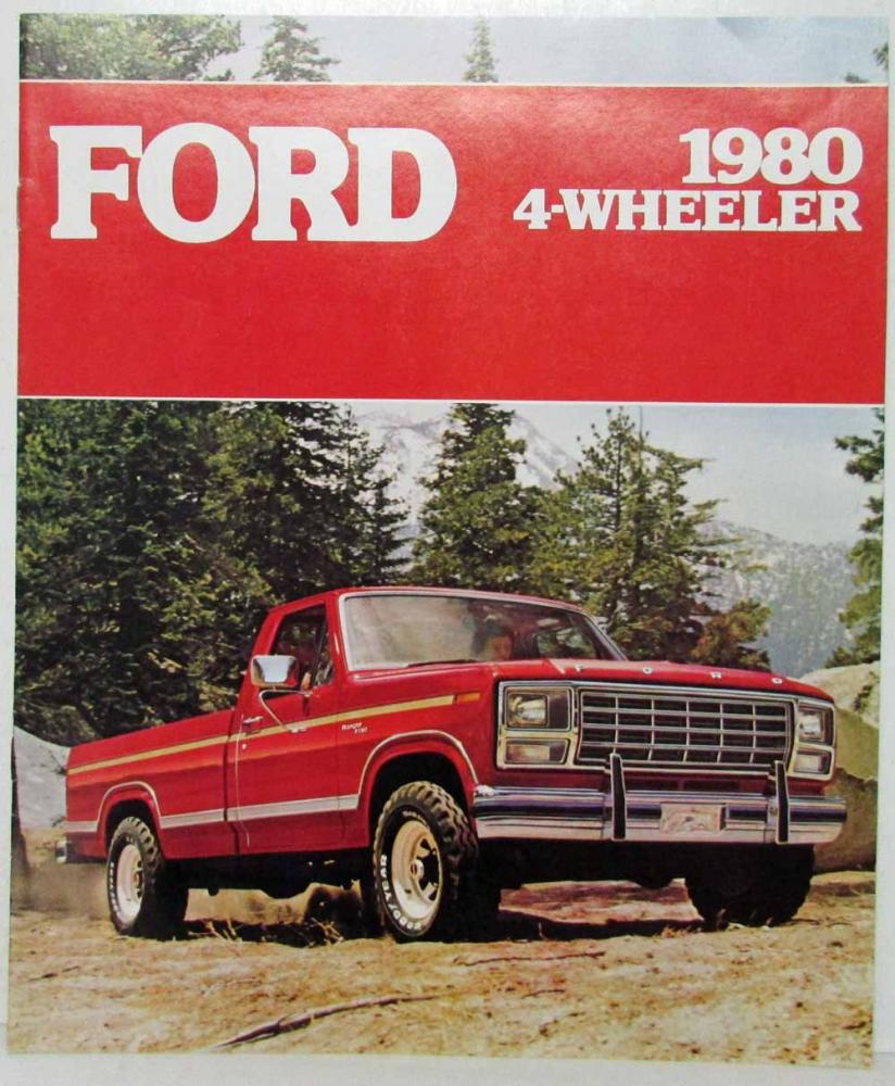 1980 Ford 4-Wheeler Sales Brochure Bronco F150 F250 F350