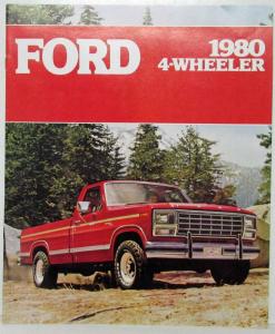 1980 Ford 4-Wheeler Sales Brochure Bronco F150 F250 F350