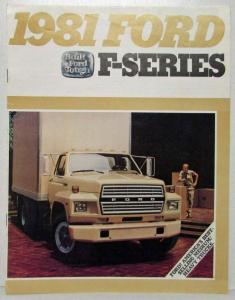 1981 Ford F-Series Truck Sales Brochure F-600 F-700 F-800