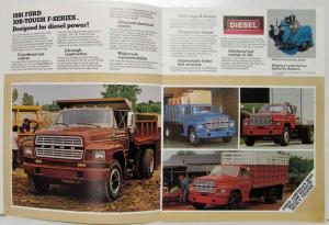 1981 Ford F-Series Truck Sales Brochure F-600 F-700 F-800