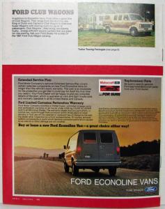 1981 Ford Econoline Vans Sales Brochure