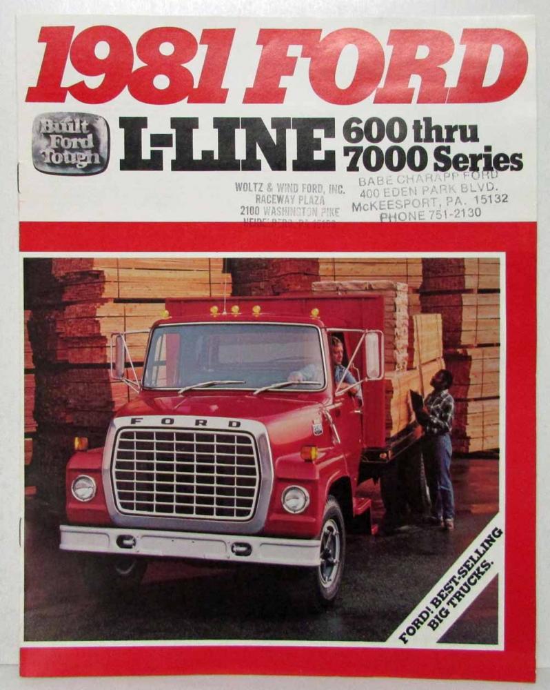 1981 Ford L-Line 600-7000 Series Truck Sales Brochure