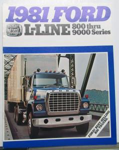 1981 Ford L-Line 800-9000 Series Truck Sales Brochure