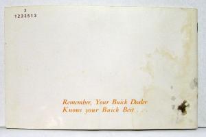 1970 Buick Riviera Owners Operators Manual Original