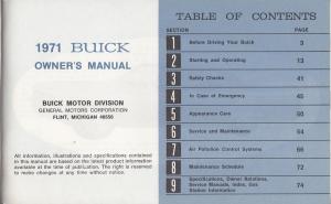1971 Buick LeSabre Estate Centurion Electra Owners Operators Manual Original