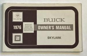 1976 Buick Skylark Owners Operators Manual Original