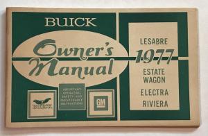 1977 Buick Estate Wagon Electra Riviera Owners Operators Manual Original