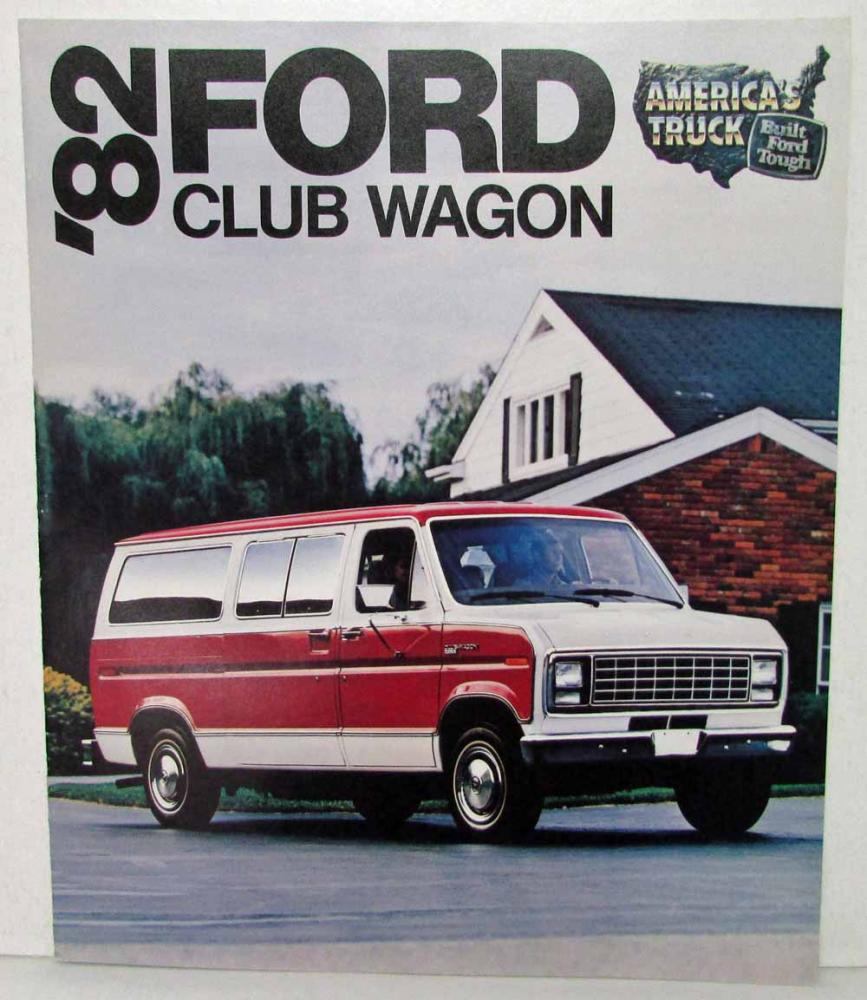 1982 Ford Club Wagon Sales Brochure
