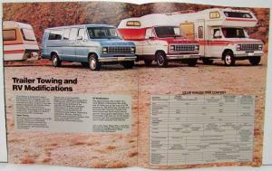 1982 Ford Club Wagon Sales Brochure