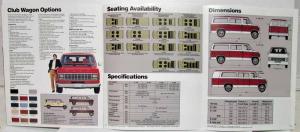 1982 Ford Club Wagon Sales Brochure