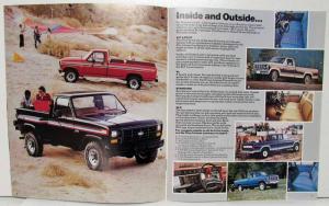 1982 Ford 4-Wheeler Sales Brochure F-150 250 350