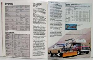 1982 Ford 4-Wheeler Sales Brochure F-150 250 350