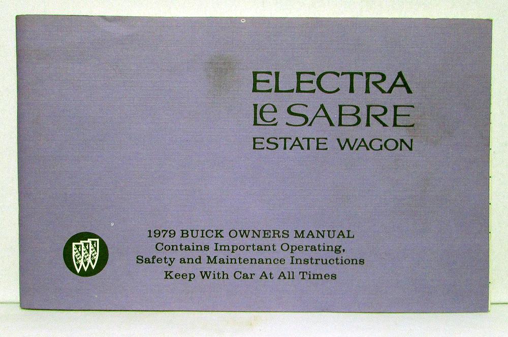 1979 Buick Electra LeSabre Estate Wagon Owners Operators Manual Original