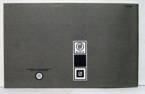 1979 Buick Riviera Owners Operators Manual Original