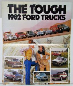 1982 Ford Trucks Sales Folder Bronco Courier F-150 Econoline Club Wagon