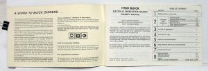 1980 Buick Electra Estate Wagon LeSabre Owners Operators Manual Original
