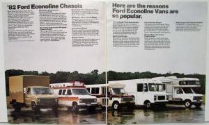 1982 Ford Econoline Van Chassis Sales Folder