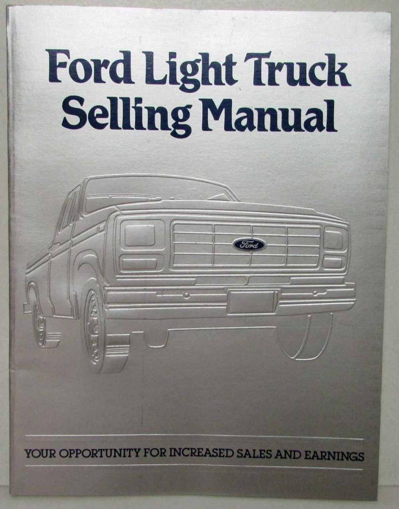 1982 Ford Light Truck Dealer Selling Manual
