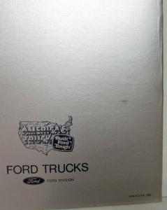 1982 Ford Light Truck Dealer Selling Manual
