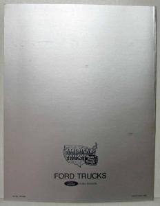 1982 Ford Light Truck Dealer Selling Manual