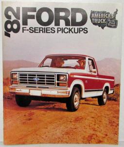 1982 Ford F-Series Pickups Sales Brochure F-100 150 250 350