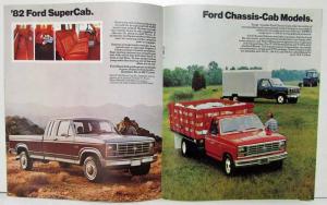 1982 Ford F-Series Pickups Sales Brochure F-100 150 250 350