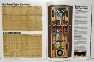 1982 Ford F-Series Pickups Sales Brochure F-100 150 250 350