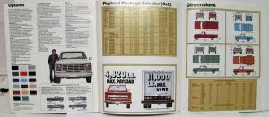 1982 Ford F-Series Pickups Sales Brochure F-100 150 250 350