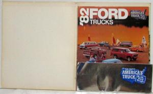 1982 Tough Ford Trucks Personal Literature Portfolio with Brochures