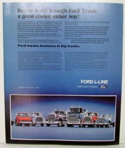 1982 Ford L-Line 800-9000 Series Sales Brochure