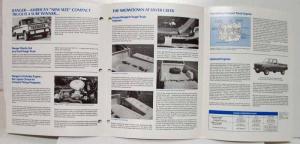 1982 Ford Ranger Silver Creek Showdown Sales Folder for Salesmen vs Chevy S-10