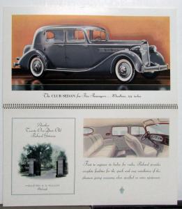 1935 Packard Eight Prestige Sales Brochure Gateway to Ownership Catalog Original