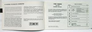 1981 Buick Skylark Owners Operators Manual Original
