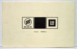 1982 Buick Skyhawk Owners Operators Manual Original